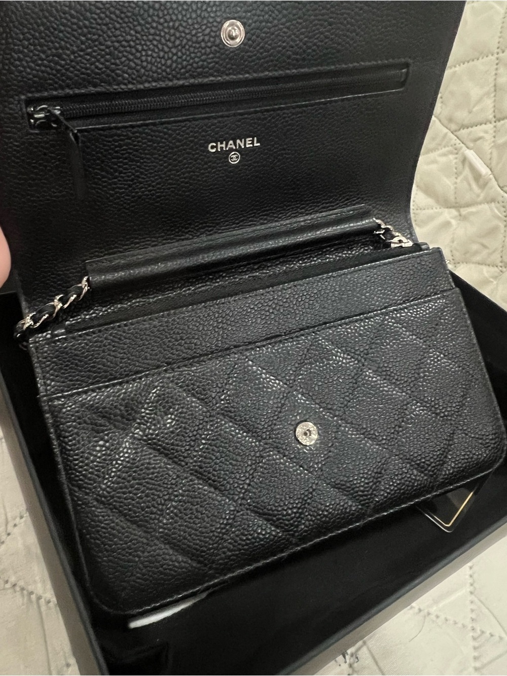 Chanel Classic Caviar WOC Crossbody - Picture 8 of 10